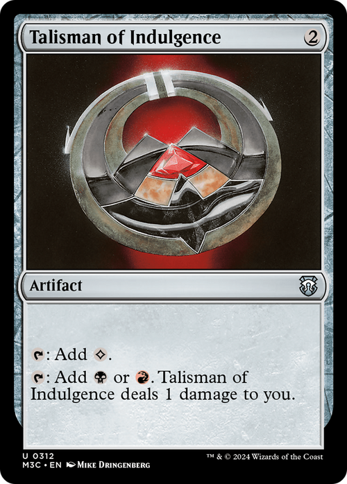 Talisman of Indulgence (M3C-312) - Modern Horizons 3 Commander