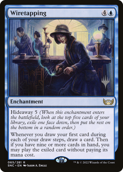 Wiretapping (PPSNC-065) - Streets of New Capenna Promos Foil