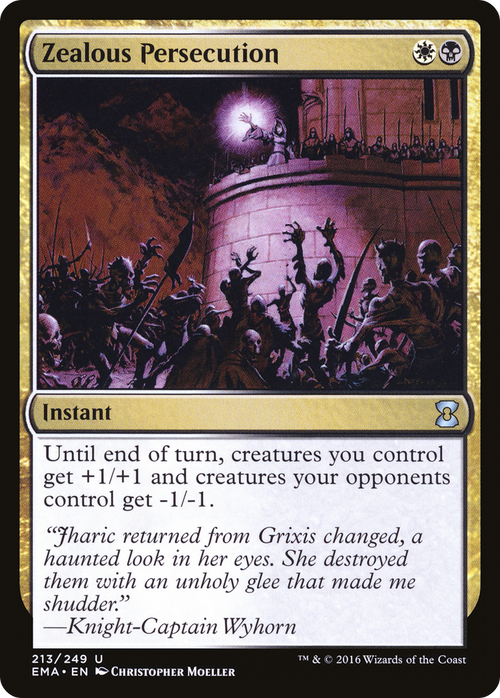 Zealous Persecution (EMA-213) - Eternal Masters Foil