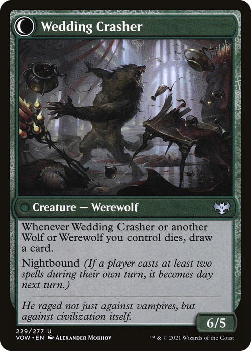 Wolfkin Outcast (VOW-229) - Innistrad: Crimson Vow: (Double Faced Transform)