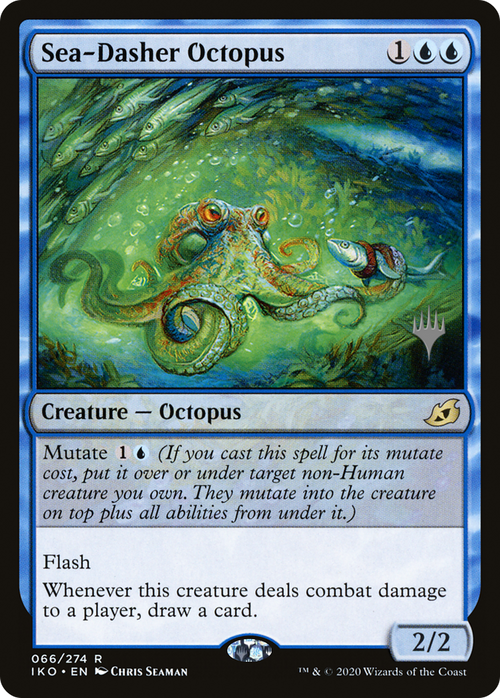 Sea-Dasher Octopus (PPIKO-66P) - Ikoria: Lair of Behemoths Promos