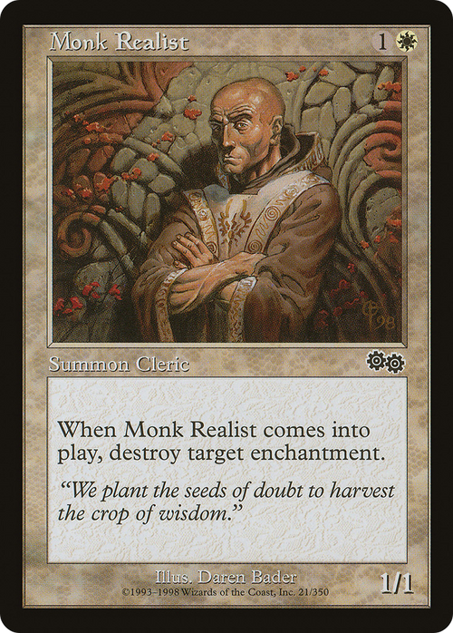 Monk Realist (USG-021) - Urza's Saga