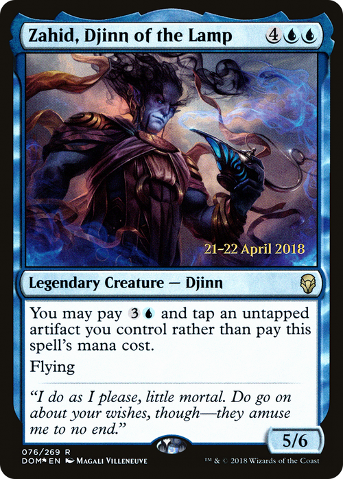 Zahid, Djinn of the Lamp (PRE-76S) - Dominaria Promos Foil