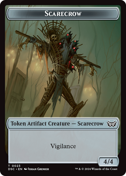 Scarecrow (TDSC-023) - Duskmourn Commander Tokens Foil