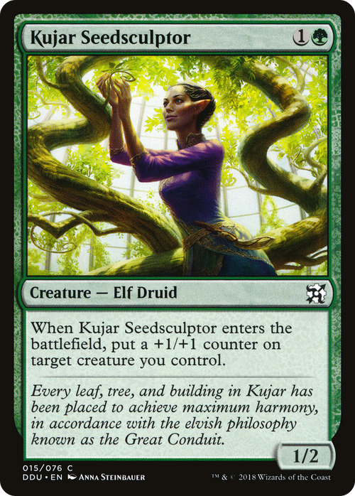 Kujar Seedsculptor (DDU-015) - Duel Decks: Elves vs. Inventors