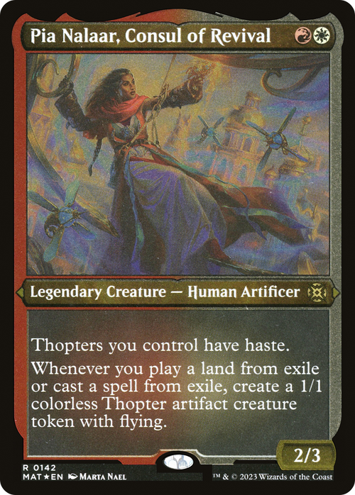 Pia Nalaar, Consul of Revival (Foil Etched) (MAT-142) - March of the Machine: The Aftermath Foil