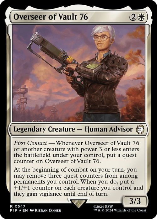 Overseer of Vault 76 (Surge Foil) (PIP-547) - Fallout Foil