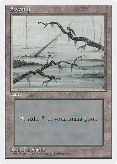 Swamp (C) (4ED-191) - Fourth Edition