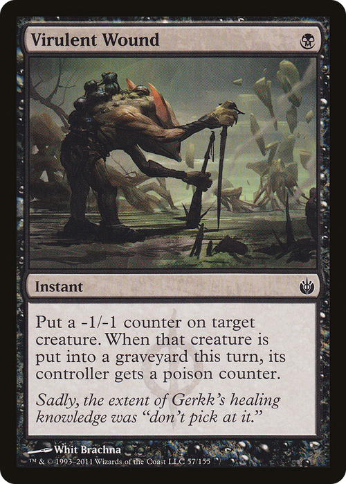 Virulent Wound (MBS-057) - Mirrodin Besieged