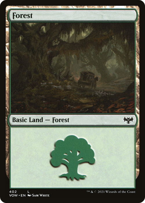 Forest (402) (VOW-402) - Innistrad: Crimson Vow Foil