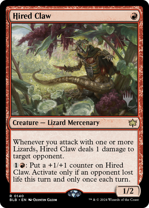 Hired Claw (PPBLB-140) - Bloomburrow Promos