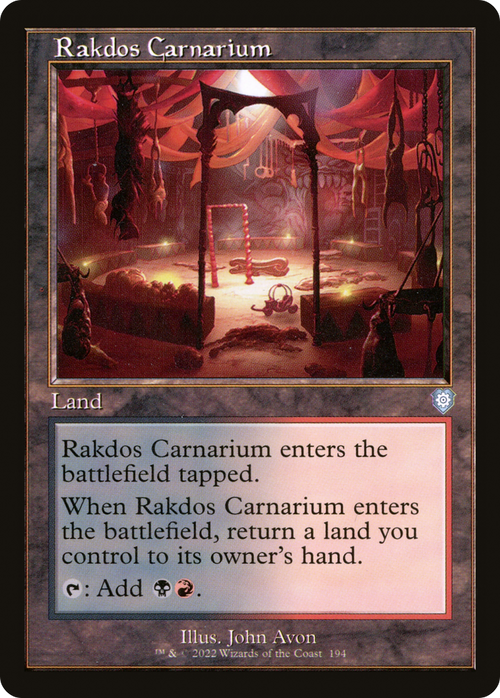 Rakdos Carnarium (Retro Frame) (BRC-194) - The Brothers' War Commander