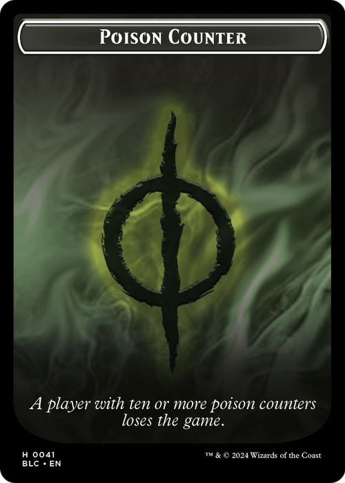 Poison Counter (TBLC-041) - Bloomburrow Commander Tokens Foil