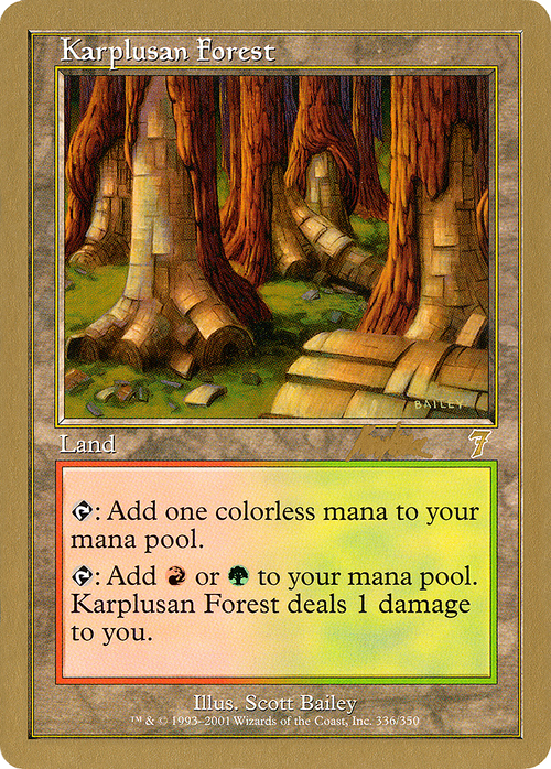 Karplusan Forest - 2002 Brian Kibler (7ED) (WCD-) - World Championship Decks 2002
