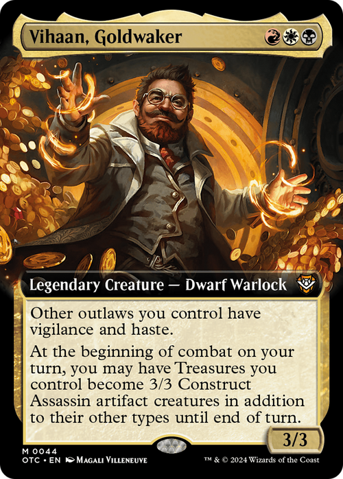 Vihaan, Goldwaker (Extended Art) (OTC-044) - Outlaws of Thunder Junction Commander: (Extended Art)