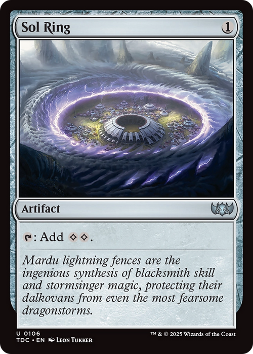 Sol Ring (TDC-106) - Commander: Tarkir: Dragonstorm