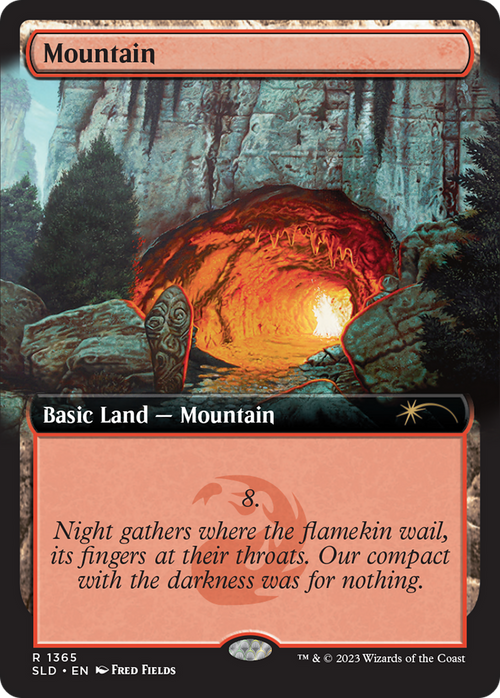 Mountain (1365) (SLD-1365) - Secret Lair Drop: (Extended Art)