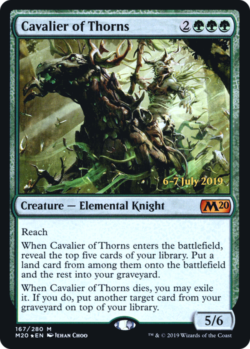 Cavalier of Thorns (PRE-167S) - Core Set 2020 Promos Foil