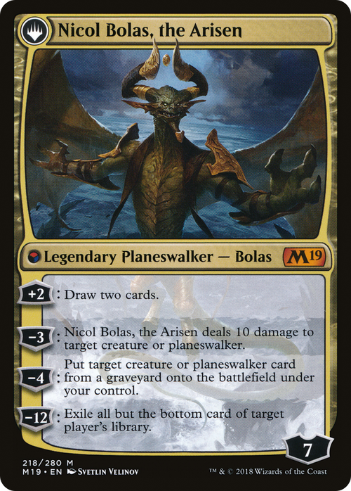 Nicol Bolas, the Ravager (M19-218) - Core Set 2019: (originpwdfc)