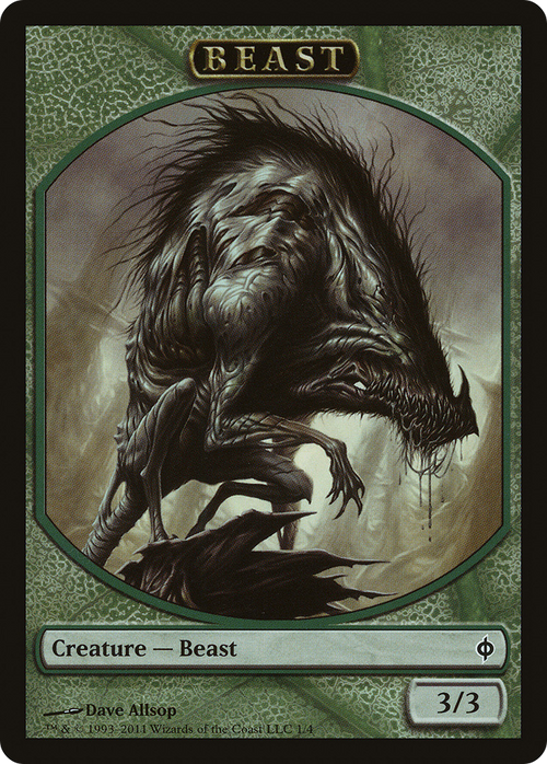 Beast Token (NPH-001) - New Phyrexia Tokens