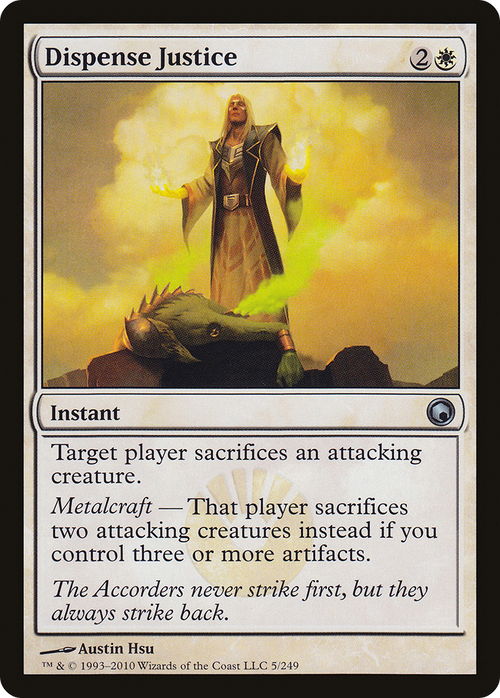 Dispense Justice (SOM-005) - Scars of Mirrodin Foil
