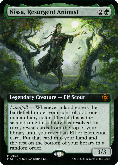 Nissa, Resurgent Animist (Extended Art) (MAT-162) - March of the Machine: The Aftermath: (Extended Art)