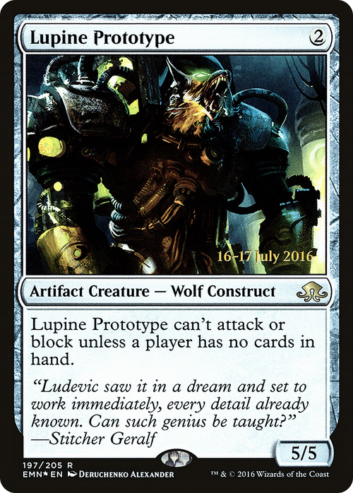 Lupine Prototype (PRE-197S) - Eldritch Moon Promos Foil