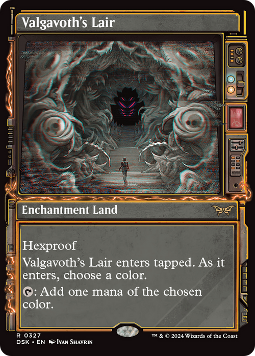 Valgavoth's Lair (Showcase) (DSK-327) - Duskmourn: House of Horror: (Showcase) Foil