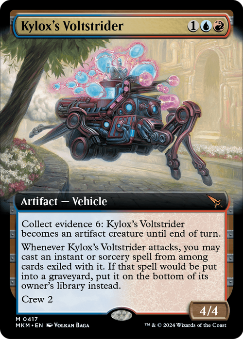 Kylox's Voltstrider (Extended Art) (MKM-417) - Murders at Karlov Manor: (Extended Art)