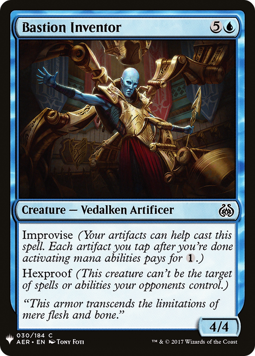 Bastion Inventor (LIST-AER-30) - The List