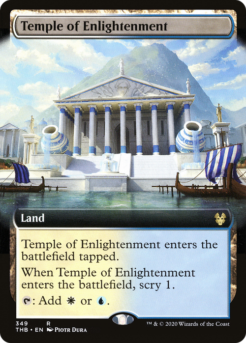 Temple of Enlightenment (Extended Art) (THB-349) - Theros Beyond Death: (Extended Art)