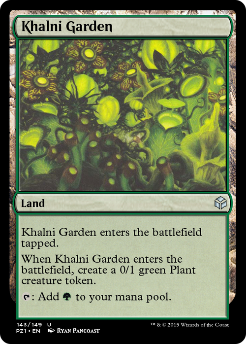 Khalni Garden (PZ1-143) - Legendary Cube Prize Pack