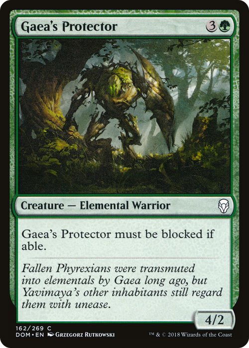 Gaea's Protector (DOM-162) - Dominaria Foil
