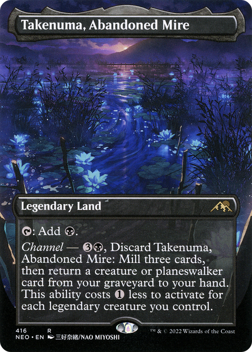 Takenuma, Abandoned Mire (Borderless) (NEO-416) - Kamigawa: Neon Dynasty
