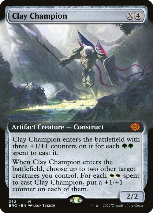 Clay Champion (Extended Art) (BRO-362) - The Brothers' War: (Extended Art)