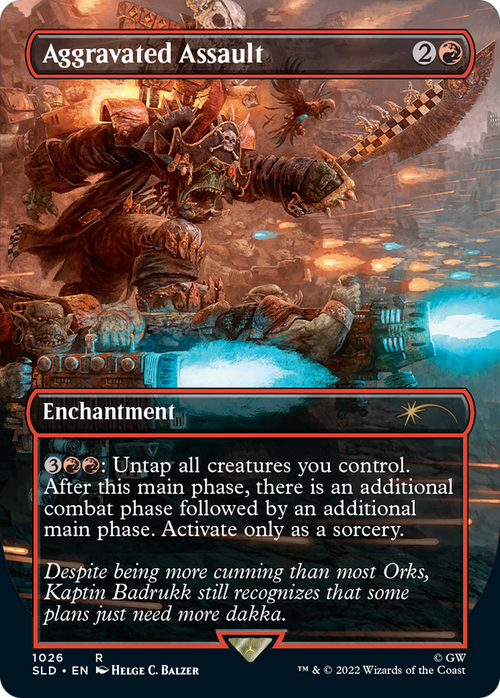 Aggravated Assault (Borderless) (SLD-1026) - Secret Lair Drop Foil