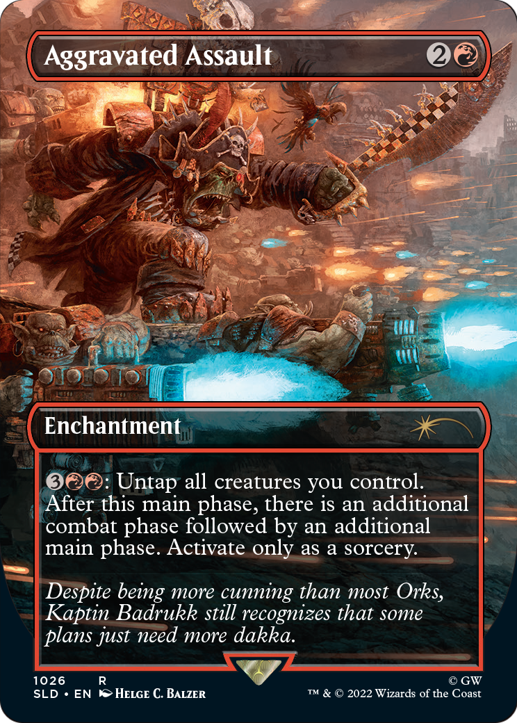 Aggravated Assault (Borderless) (SLD-1026) - Secret Lair Drop
