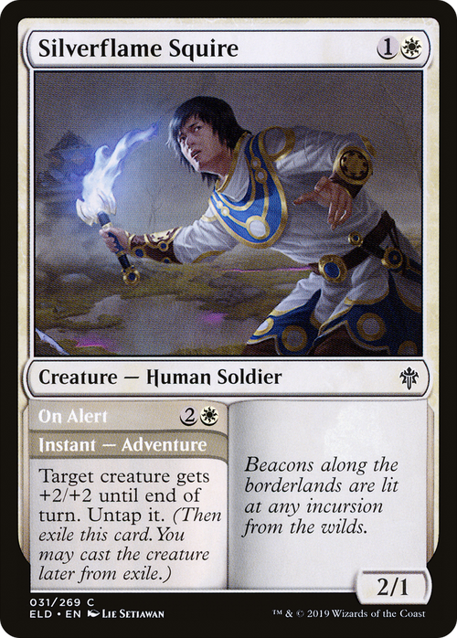 Silverflame Squire (ELD-031) - Throne of Eldraine Foil