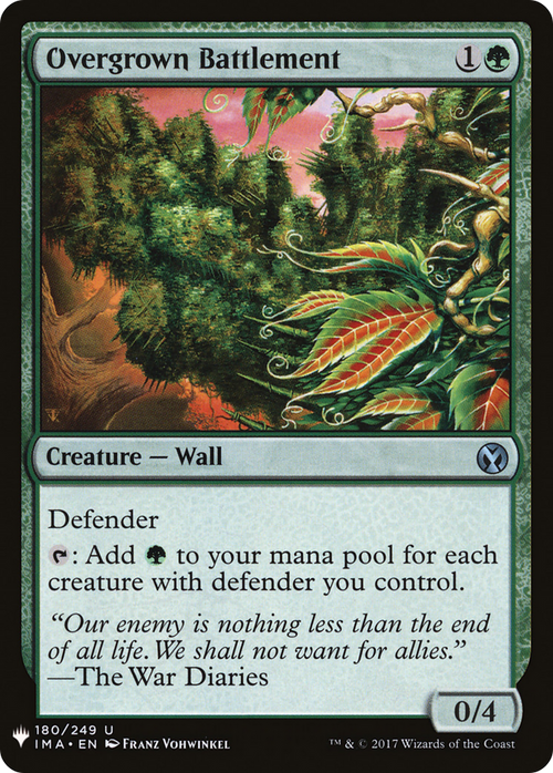 Overgrown Battlement (LIST-IMA-180) - The List