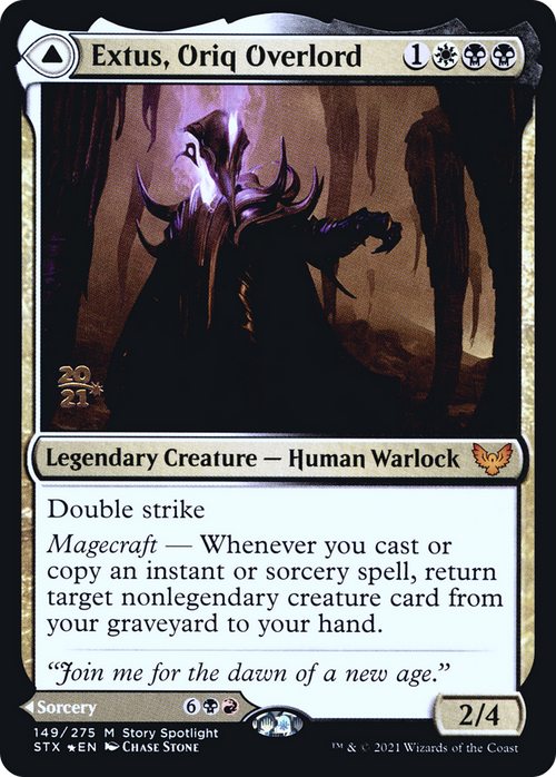 Extus, Oriq Overlord (PRE-149S) - Strixhaven: School of Mages Promos Foil