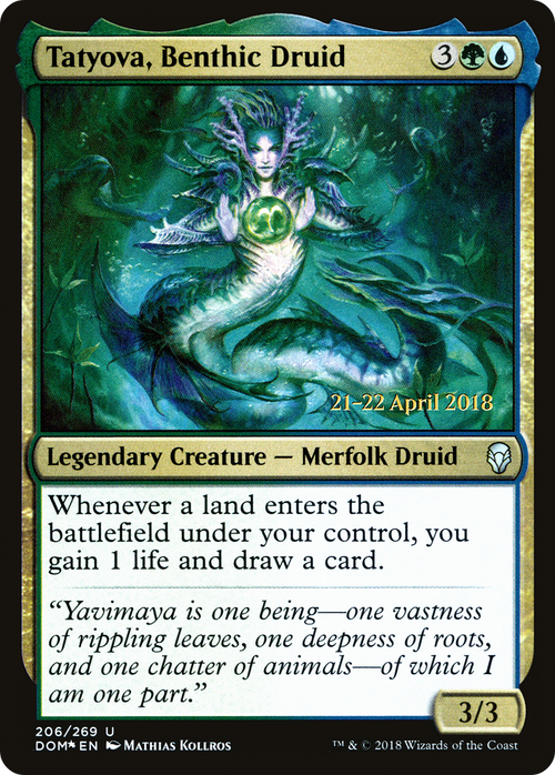 Tatyova, Benthic Druid (PRE-206S) - Dominaria Promos Foil