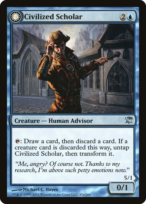 Civilized Scholar (ISD-047) - Innistrad: (Double Faced Transform)