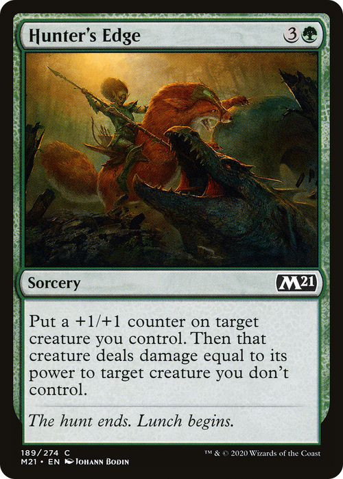 Hunter's Edge (M21-189) - Core Set 2021 Foil
