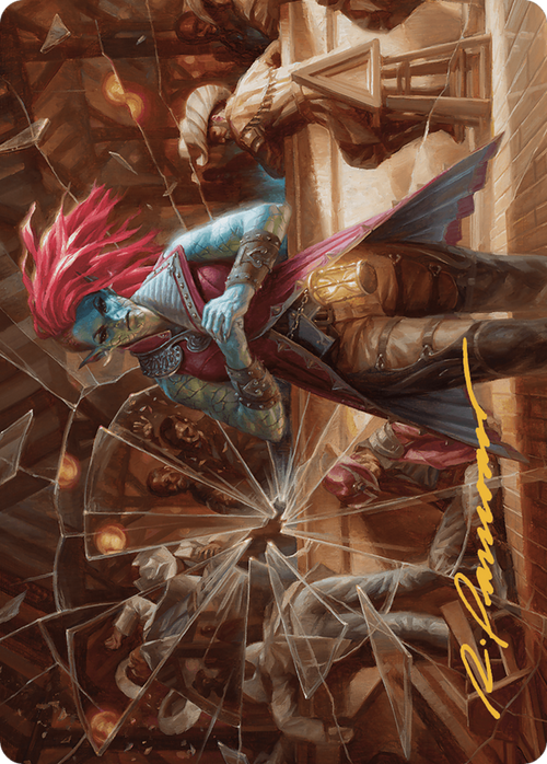 Obeka, Splitter of Seconds // Obeka, Splitter of Seconds (AOTJ-028) - Outlaws of Thunder Junction Art Series (Borderless)