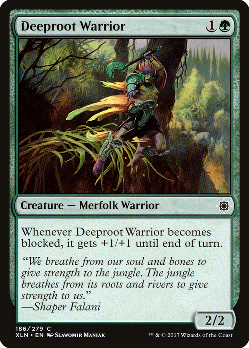 Deeproot Warrior (XLN-186) - Ixalan Foil