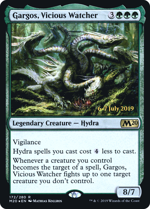 Gargos, Vicious Watcher (PRE-172S) - Core Set 2020 Promos Foil