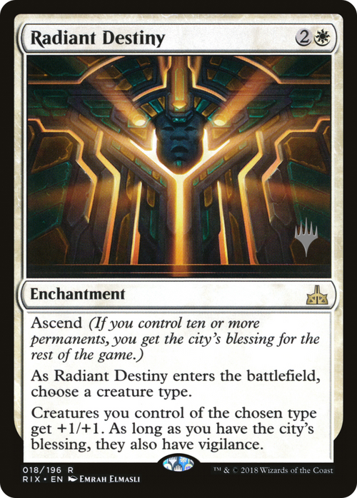 Radiant Destiny (PPM20-18P) - Rivals of Ixalan Promos