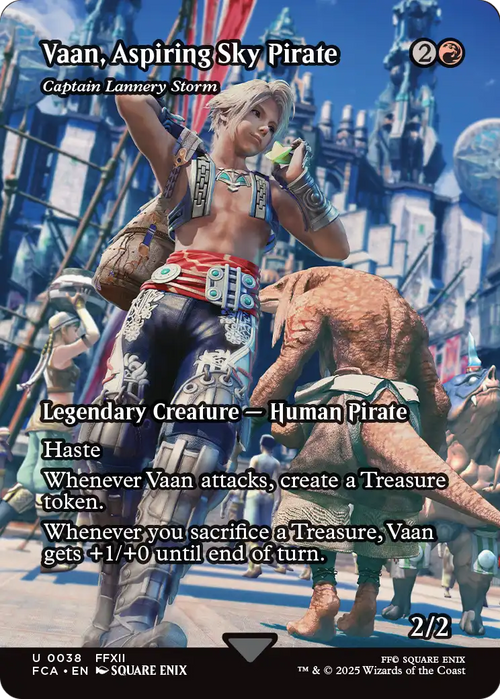 Vaan, Aspiring Sky Pirate - Captain Lannery Storm (Showcase) (FCA-038) - FINAL FANTASY: Through the Ages / Vaan, Aspiring Sky Pirate (Borderless) Foil