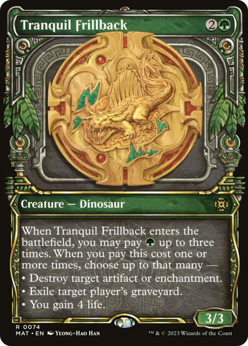 Tranquil Frillback (Showcase) (MAT-074) - March of the Machine: The Aftermath: (Showcase) Foil