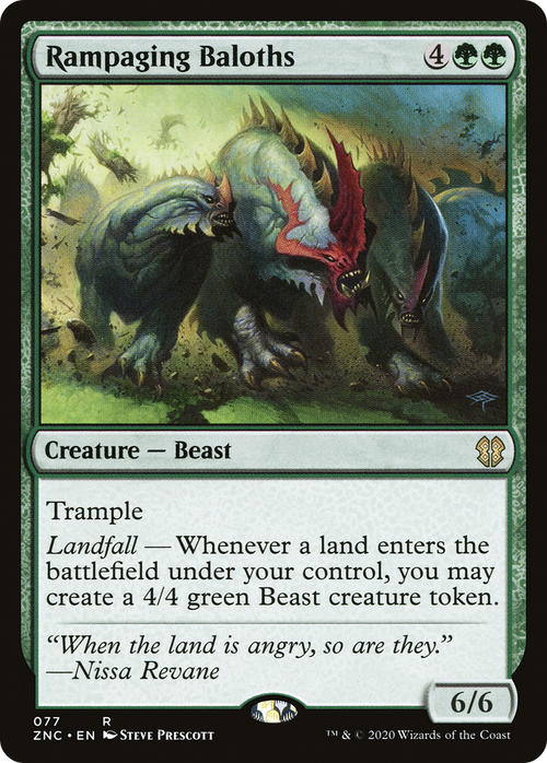 Rampaging Baloths (ZNC-077) - Zendikar Rising Commander